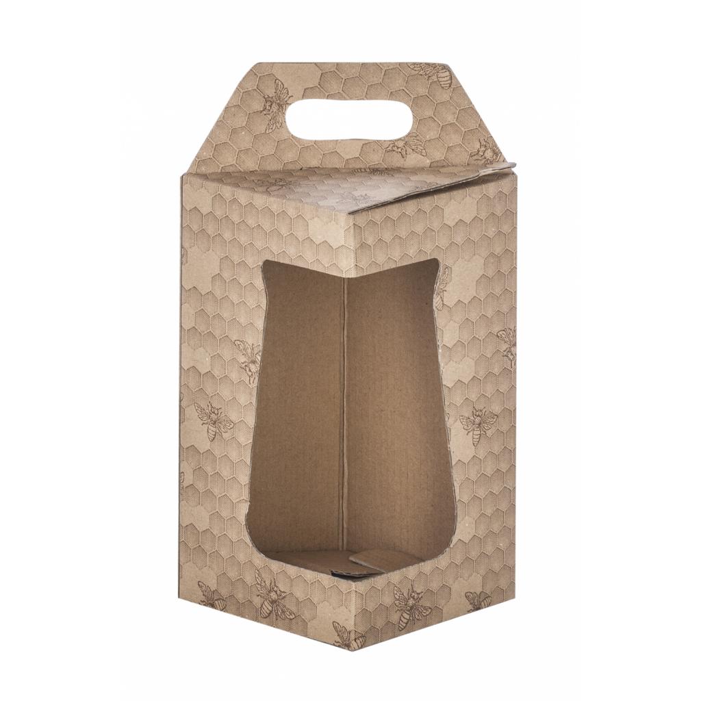 For beekeepers - Cardboard carrier 1x720 slo honey printed