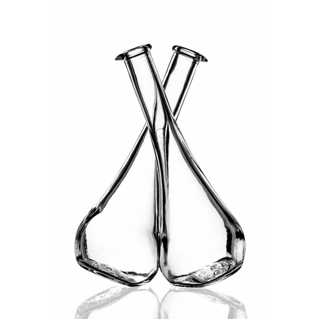 Flaschen für Spirituosen, Liköre - Duetto assamblato 200+200 ml