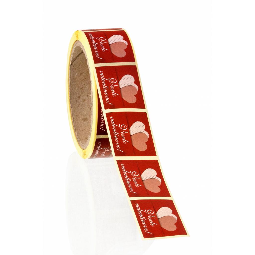 Nalepke / Obešanke - Nalepke veselo valentinovo