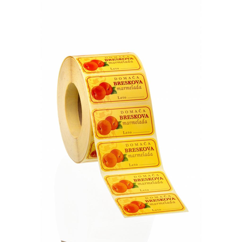 Etiketten / Anhänger - Etiketten „Hausgemachte Pfirsichmarmelade“