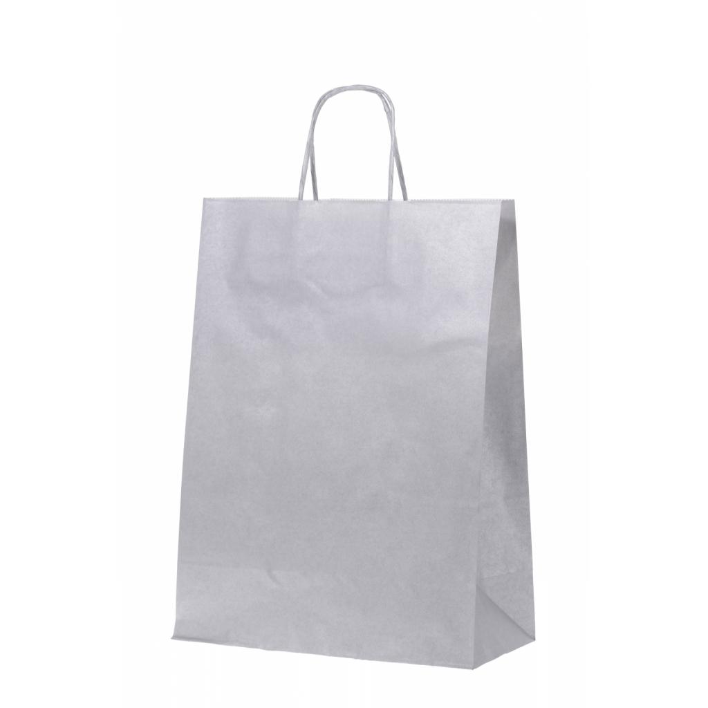 Papirnate darilne vrečke - Vrečka srebrna