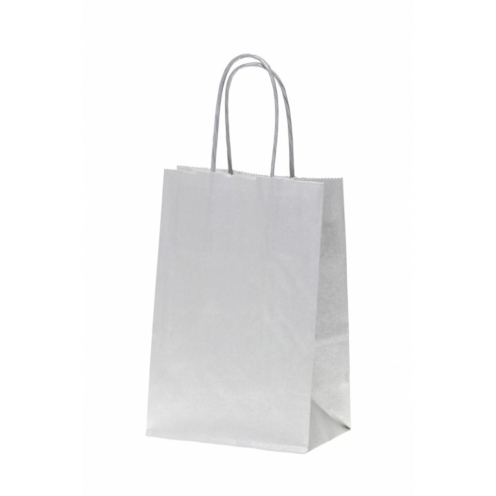 Papirnate darilne vrečke - Vrečka srebrna