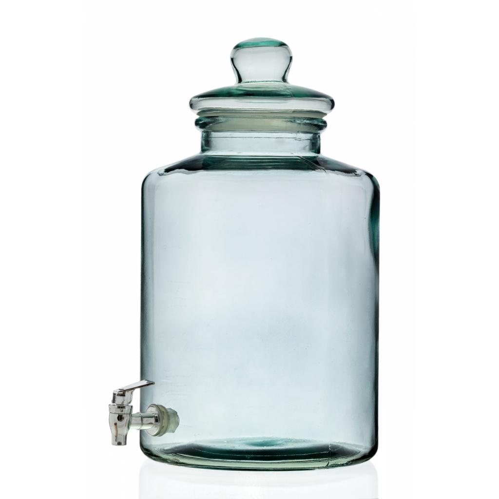 Namizni dodatki - Steklena posoda Cilindro 12,5L ali 6,5L + pipica