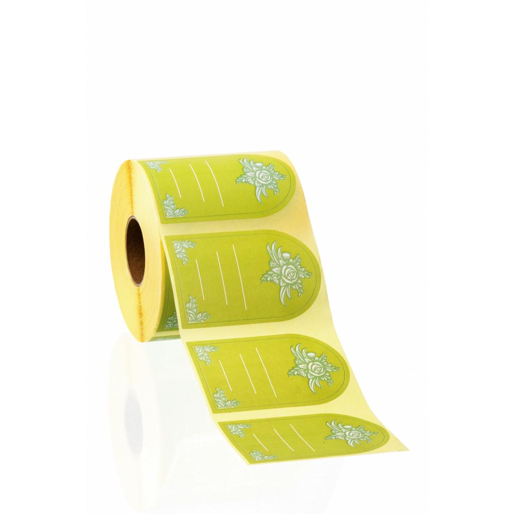 Etiketten / Anhänger - Halbrunde Etiketten (Grün)