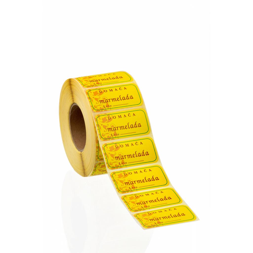 Nalepke / Obešanke - Nalepke domača marmelada