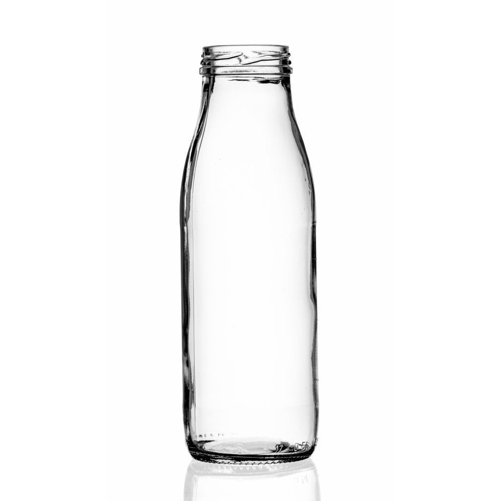 Juice, water and milk bottles - Milch weiss  