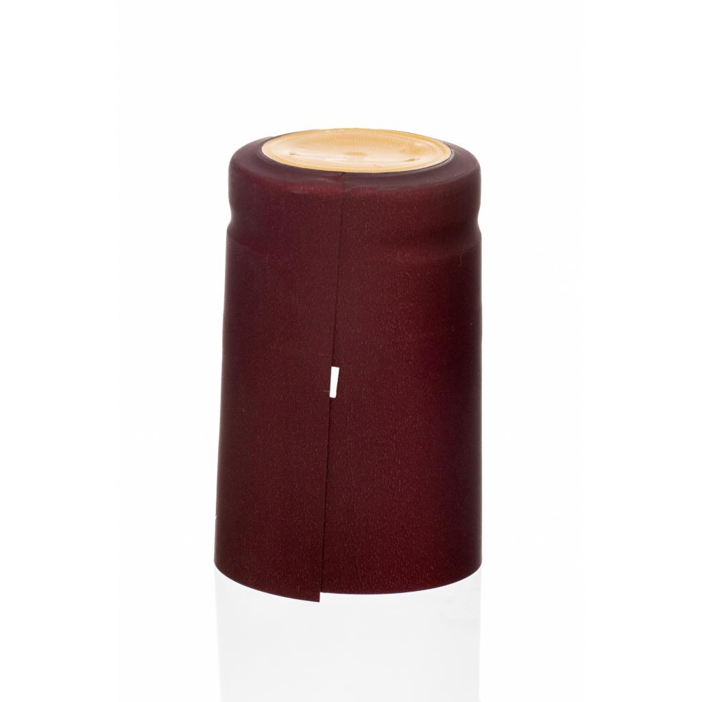 PVC kapice - PVC kapica bordo rdeča + zlati krogec velika