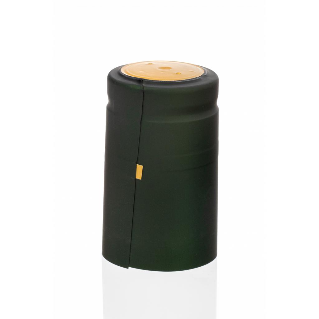 PVC kapice - PVC kapica zelena + zlati krogec velika