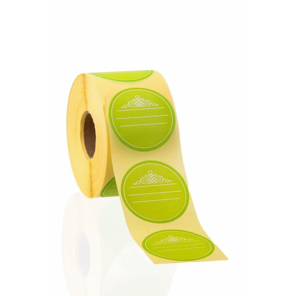 Etiketten / Anhänger - Runde Etiketten (Grün)