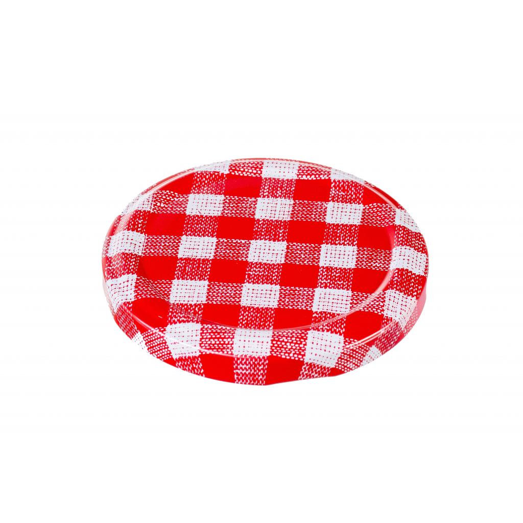 Twist-Off Verschlüsse - Twist-Off-Verschlüsse rot-weiß kariert