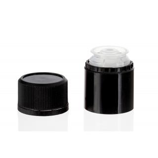 Na navoj, kronski, mehanski zamaški - Zamašek caps.guala črni