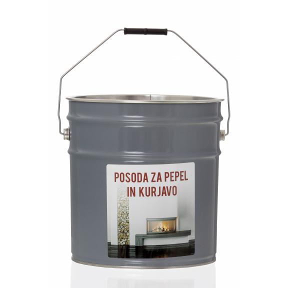 Pločevinke za neživilske produkte - Pločevinka za pepel in drva BLK/SIVA