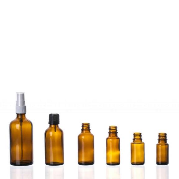 Steklenice za sirupe (hidrolate), eterična olja - Rjava steklenička PE 18