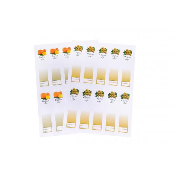 Etiketten / Anhänger - Etiketten „Kürbiskernöl“ groß und klein ,Etiketten „Olivenöl“ groß und klein