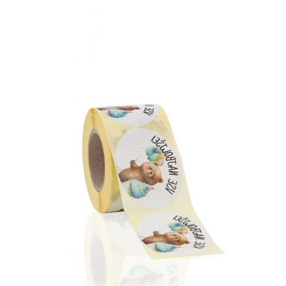 Etiketten / Anhänger - Etiketten „vse najboljše“ (Kinder-Motiv)