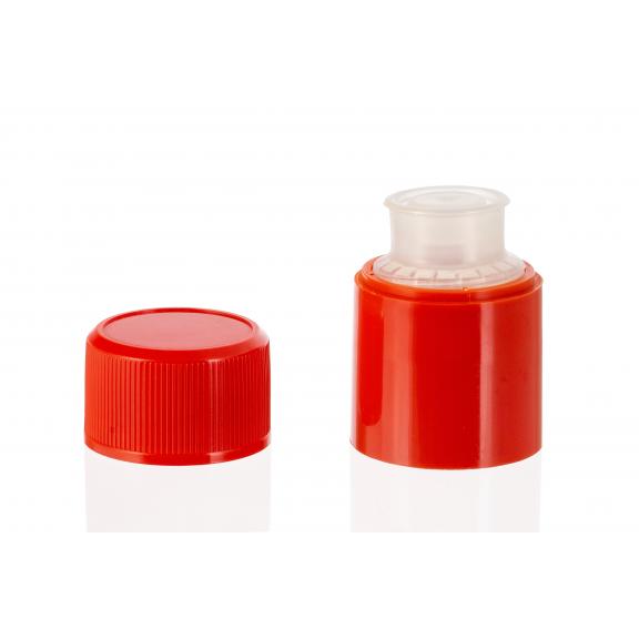 Na navoj, kronski, mehanski zamaški - Zamašek caps.guala rdeči