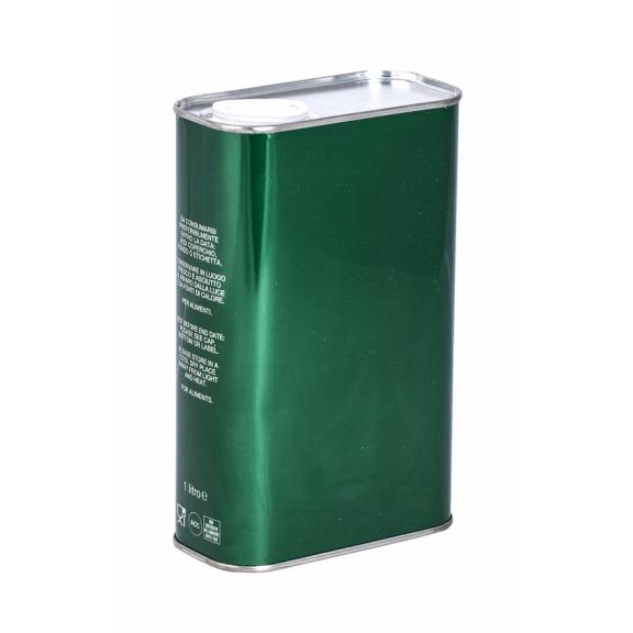 Pločevinka za živila - Pločevinka ( latina ) zelena+pvc zamašek za olje