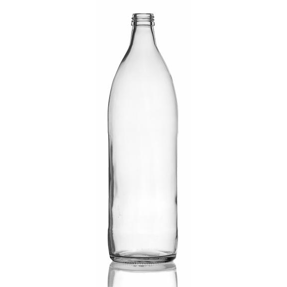 Juice, water and milk bottles - Keule weiss 28 thread transparent