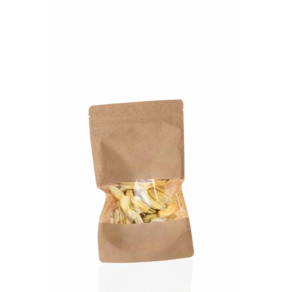 Vrečke za moko, kruh, vrečke z zadrgo, klobučni papir - Rjava vrečka z zadrgo in oknom