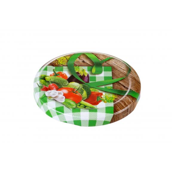 T.O. navoji - TWIST-OFF pokrov veget 3 heart zelenjava